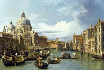 El Gran Canal y la Iglesia del Salute Canaletto Pinturas al óleo